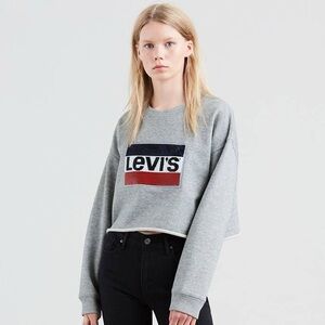 Levi’s raw hem cropped sweater